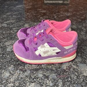 ASICS Gel Lyte 3 III Kids Purple Pink Girls Size 8